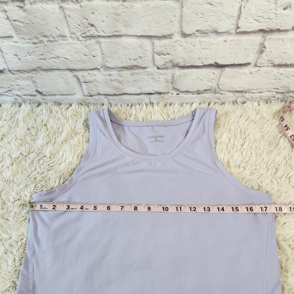 Manduka Dusty Lilac Purple Tank Top Womens Size Medium / Yoga Gym Workout - Picture 6 of 8